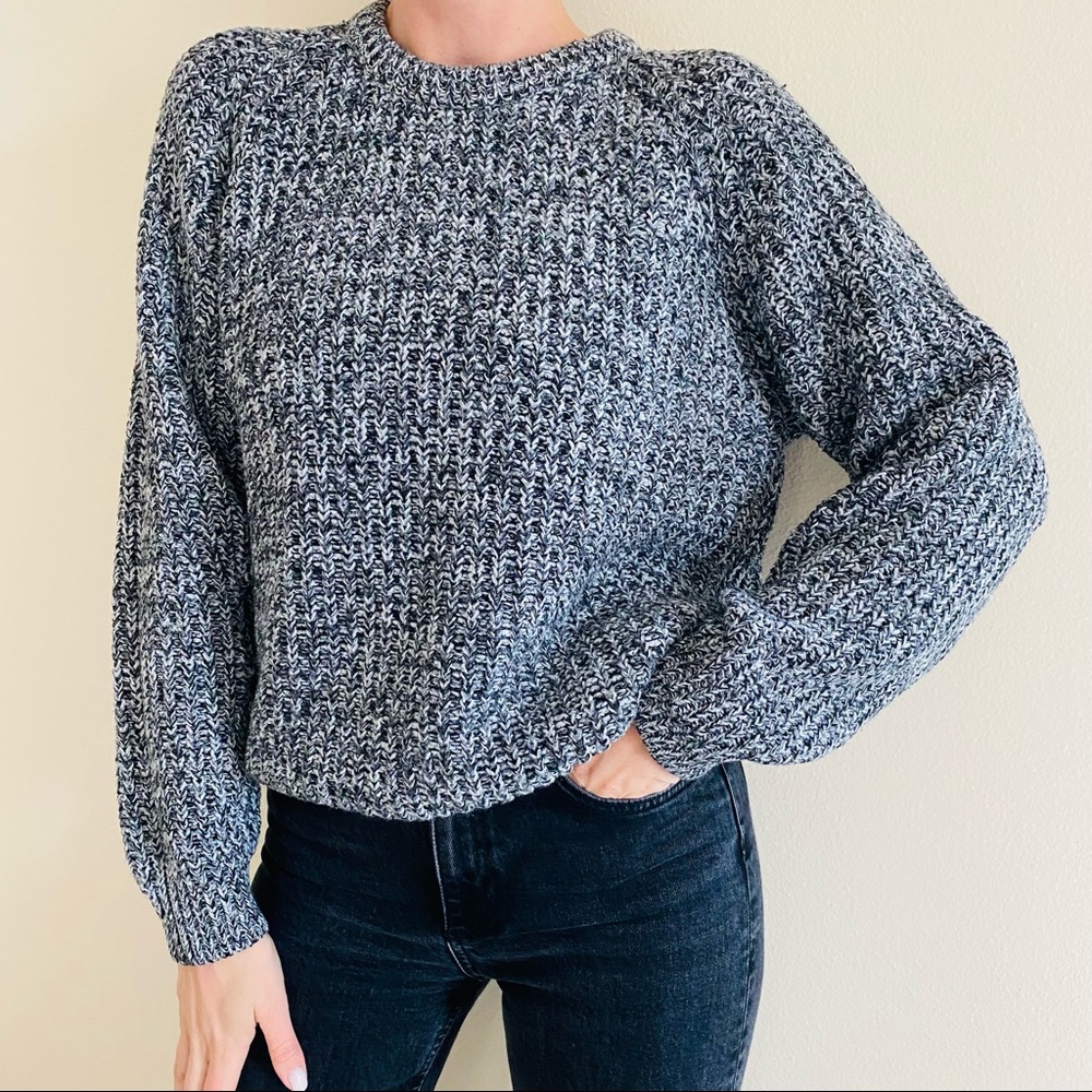 Vintage Nuovo long sleeve crew neck wool blend pullover sweater - Picture 4 of 8